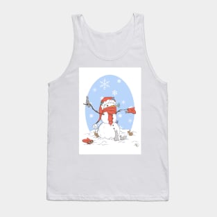 Snowman's Furry Friends Tank Top